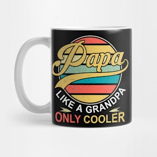 PAPA like a Grandpa ONLY COOLER Funny Dad Papa Definition Mug